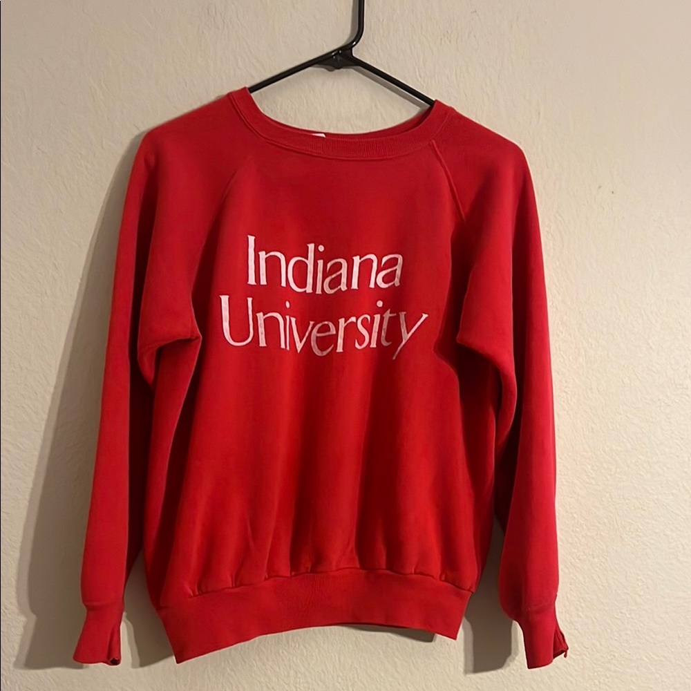 Indiana University Red Sweatshirt Vintage